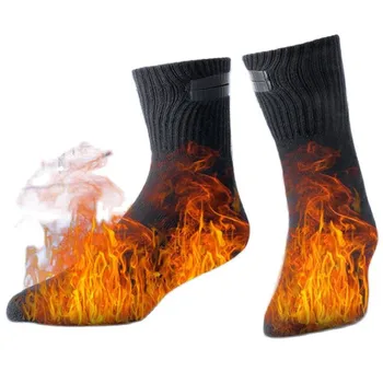 Elektrické Vyhrievané Ponožky Nabíjateľná Batéria Teplejšie Ponožky Pre Ženy, Mužov, Zimné Outdoorové Lyžovanie, Jazda Na Bicykli, Vyhrievané