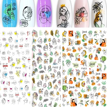 Na nechty, Lepidlo na Jar Nálepky DIY Abstraktný Obraz Nail Art Papierové Dekorácie Manikúra Tetovanie Kreatívne Návrhy Had Obtlačky Nástroj