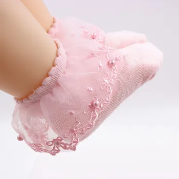 Baby Ponožky Jeseň Čistej Bavlny Dievčatá Bavlnené Ponožky Deti Čipky Ponožky Čipky Princezná Ponožky Voľné Trubice Ponožky Pre Dievčatká