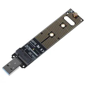 Prenosný vysokovýkonný NVME na USB Adaptér M. 2 SSD Typu-Karta USB 3.1 Gen 2 Most Čip M2 SSD Tlačidlo M pre Windows XP/7/