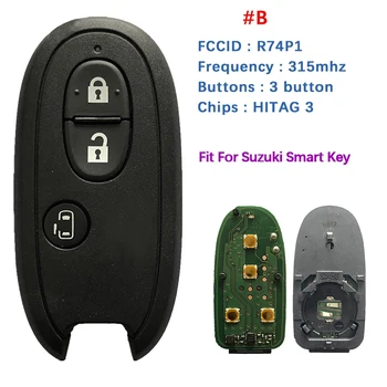 Originálne Náhradné Auto Kľúč Pre Suzuki Smart Card Diaľkové príveskom 315MHz FSK PCF7953X HITAG 3 47 ČIP FCCID R74P1 S Logom