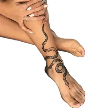 Pôvodné Veľkoobchod Had Tetovanie Nálepky Na Telo Umenie S Mamba Mŕtvy Človek Had Lebky Osobnosti Dizajn 500pcs Doprava Zadarmo
