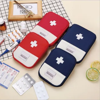 Prenosné Vonkajšie Prvá Pomoc Kit Bag Puzdro Travel Medicine Package Núdzové Kit Tašky Malé Medicíny Delič Skladovanie Organizátor
