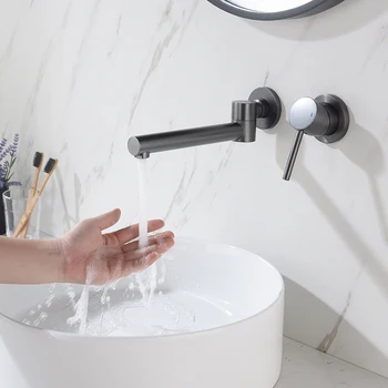 Umývadlo Kúpeľňa Kohútik Teplej A Studenej Vody Wall Mount Mixér Umývadlo Smart Ťuknite Na Položku Otočný Náustok Vaňa S Moderným Jeden Rukoväť