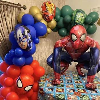 1Pc Marvel Spiderman iron Man Party Balóny Superhrdina Nafukovacie Fóliový Balón Deti Narodeninovej Party Dekor Baby Sprcha Globos