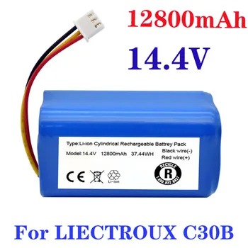 Jedila .(Pre C30B) vysokokapacitné Originálne Batérie pre LIECTROUX C30B Robot Vysávač, 12800mAh, lítium bunky, 1pc/bal...