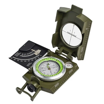 Profesionálny Vojenský Kompas Armády Geológie Kompas Predbežnej Svetelný Kompas s Moonlight Pre Vonkajšie Turistiku, Camping