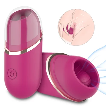Nové TechnologyClit Vibrátor Klitorálny Sania Jazyk Lízanie Stimulácia Klitorisu Mini Hračka 9 Výkonné Vibračné Módy Sexuálne Hračky