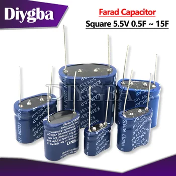 1PCS 5.5 V Super kondenzátor námestie farad kondenzátor zmes typ 0.5 F 1.0 F 2.0 F 2.5 F F 3.5 4.0 F 5.0 F 7.5 F 10F 15F 1F 2F 3F 4F