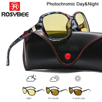 2021 Nové Luxusné Lady Photochromic Slnečné Okuliare Deň Nočné Videnie Polarizované Ženy Okuliare Ženské Odtiene Pôvodné Oculos S Box