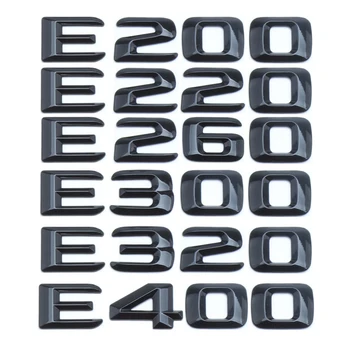 3d Čierne Písmená Na Auto Mercedes E200 E220 E260 E300 E320 E350 e400, hd tapety na E450 W212 W213 Znak, Odznak s Logom Nálepky Kufor Príslušenstvo
