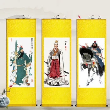 (upraviť) Prejdite výzdoba portréty Zhuge Liang, Liu Bei, Guan Gong, Zhang Fei, Lu Bu, Cao Cao, Sima Yi všeobecné Wu Hu