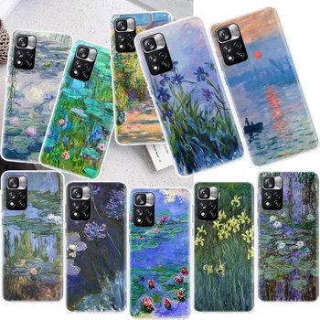 Claude Monet Záhrada Lotus Most Telefón puzdro Pre Xiao Redmi 9 9T 9C 9A 8A 7A 8 7 6 6A 10X 10C, 10A 10 Prime S2 K40 K30 K20 Pro C