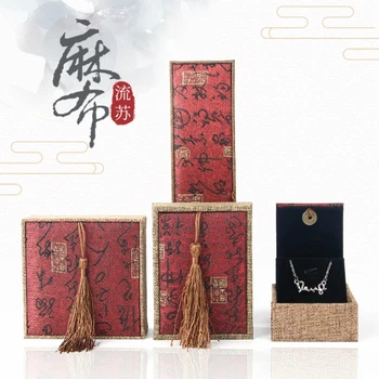 Vintage Čínsky Štýl, Budhistické Krúžok Box Šperky Box Náramok Box Literárny Hrať Náramok Buddha Korálky Darčeka Šperky Balenie