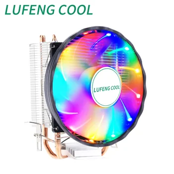 LUFENG COOL2 Tepelné trubice CPU Chladič 120mm PWM 4Pin LGA1700 775 1150 1151 1155 AMD AM4 AM3 CPU Chladiaci Ventilátor 12.