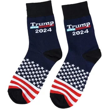 Trump2024 Voľbách Trump bavlnené ponožky Nás Prezidentských volieb Trump žakárové mid-trubice ponožky