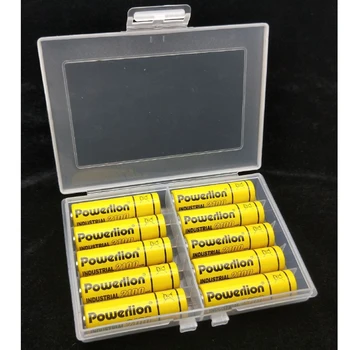 Priehľadný Plastový Skladovanie Batérií Prípade Box Odolné 10x AA Alebo AAA Batérie