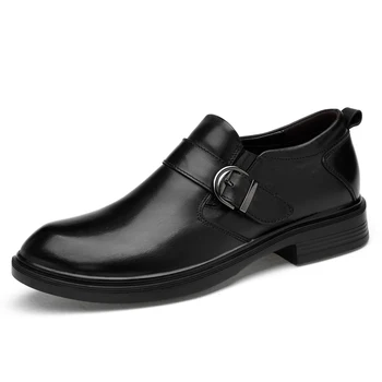 Móda Business Oxford topánky pre mužov Šaty topánky pravej kože formálne obuv Jeseň zima mužov topánky zapatos de hombre