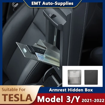 Auto Opierke, Skryté Pole Pre Tesla Model 3 Model Y 2017-2022 Auto Príslušenstvo Gadget Magnetické-Pull Ochrany Osobných Údajov Prípade Skladovania