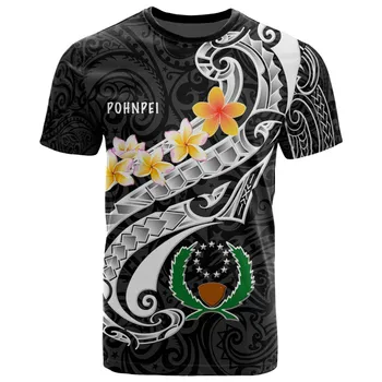T-Shirt Mužov 2022 Letné Hot Predaj Retro Tribal Ostrov 3D Tlač Polynézskej Kultúry Tetovanie Muži Ženy Voľné Krátky Rukáv Streetwear