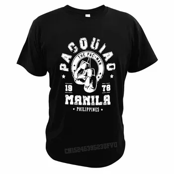 Manny Pacquiao T-Shirts Profesionálny Boxer Tshirts Muži Ženy Pohodlné Valentína Bavlna Camiseta Nadrozmerné Camisas