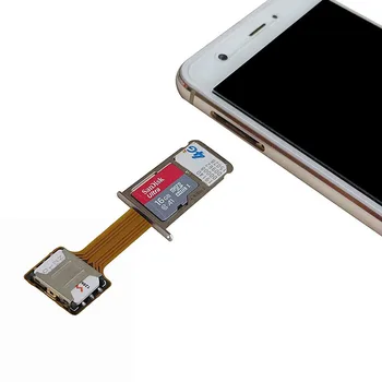 Dual SIM Extender Kartu Adaptér Micro SD Praktické Univerzálne TF Hybrid Sim Slot Extender Nano Cato pre Android Telefónu Zmena Karty