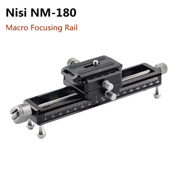Rozhodnutia NM-180 Makro so Zameraním Železničnej Fotografovanie Fotoaparát Železničnej Jazdca Video Záznam Sledovať Ploche Streľba 1/4 Skrutku pre DSLR Fotoaparát