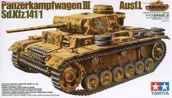 Tamiya 35215 1/35 Model Nádrž Auta nemecký PzKpfw Panzer III Ausf. L Sd.kfz 141/1