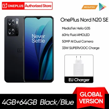 OnePlus Nord N20 SE Globálna Verzia Smartphone 33W SUPERVOOC Poplatok 5000mAh Batérie 50MP AI Dual Camera 6.56