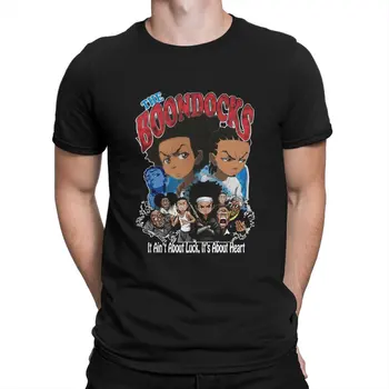 Boondocks Komédia Plagát Človeka Tričko Cartoon O Krk Topy Textílie T Shirt Zábavné Najvyššej Kvality Narodeninám