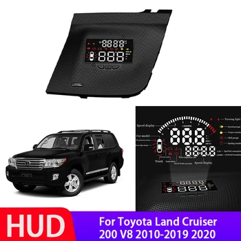 Auto HUD Head Up Displej Digitálny Rýchlomer Pre Toyota Land Cruiser 200 V8 2010~2021 Jazdy Sn OBD Data Projektor Sklo