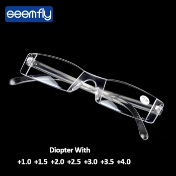 seemfly Ultralight bez obrúčok Okuliare na Čítanie Muži Ženy Anti-únava HD Presbyopia okuliare Diopter +1.0 1.5 2.0 2.5 3.0 3.5 4.0