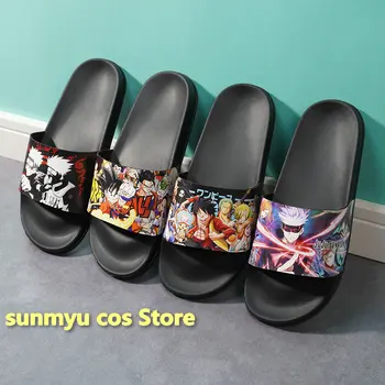 Anime List Sandále, Papuče Pre Mužov, Ženy, Deti Anime, Luff Cosplay Topánky Komické Flip-flops Letné Šľapky Nové 02