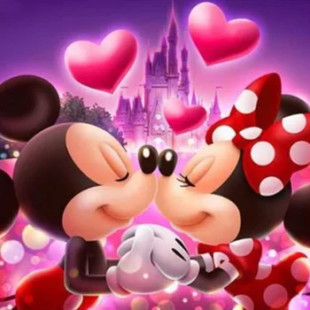 DIY diamond maľovanie cross stitch Disney myši milovníkov plný diamond námestie diamond výšivky mozaiky Vianočné Minnie Mickey darček