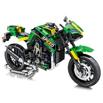 Najsilnejší Super Motocykel Kawasaki Z900 Model Stavebné Kamene, Tehly Sady Klasické Deti Hračky Pre Deti Darček