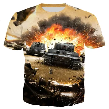 Cool PLSTAR vesmíru 2021 lete nové módne men's T-shirt hru world tank vzor 3D tlač men's žien's príležitostné pohode T-Shirt