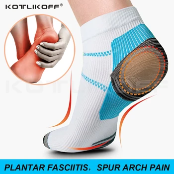 1 Párov Kvalitných Nohy Kompresné Ponožky Pre Plantárna Fasciitis Päty Ostrohy Arch Bolesť Pohodlné Ponožky Žilovej Členkové Ponožky