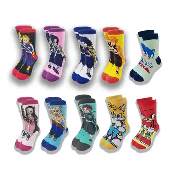 Roztomilý Kreslený Cartoon detské Ponožky na Jar a na Jeseň Senior Šitie Pohodlné Ponožky