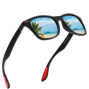 Námestie Polarizované slnečné Okuliare Muži Ženy 2021 Dizajn Značky Slnečné okuliare Retro Jazdy Zrkadlo Okuliare Muž UV400 oculos masculino