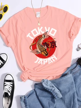 Tokio Slnko Kaprov, Japonsko Vytlačí Tričko Módne Letné Tričko Ulici Kvalitný Čaj Oblečenie Priedušná Šport V Pohode Žien, T Košele