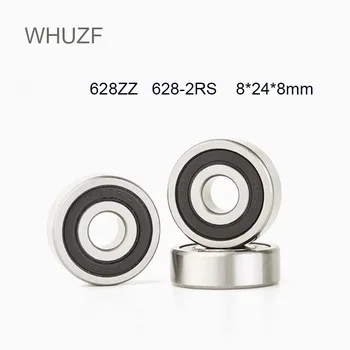 WHUZF 2/5 KS Vysokej Kvality ABEC-1 628 2RS 628RS 628-ZZ 628z 628 RS 8x24X8mm Miniatúrne dvojité Gumové tesnenie isko