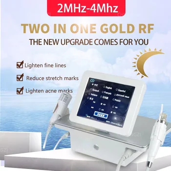 2 v 1 R/F Frakčnou Stroj Pokožky Face Lifting Mikro Ihly Stroj rádiovú Frekvenciu Ihly Terapia Proti vráskam Stroj