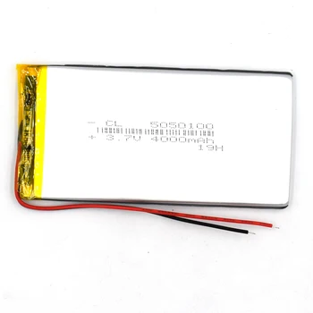 5050100 4000mAh Nabíjateľná Li-Polymer lithium batéria, 3,7 V Batéria S PMC Pre Hračka GPS Reproduktor Prenosný Powerbank Prenosné