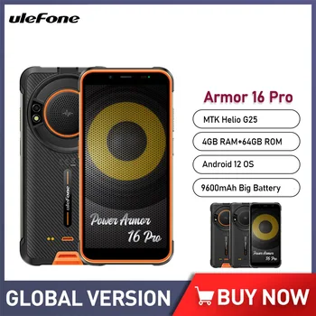 Ulefone Power Armor 16 Pro Android 12 Mobilný Telefón Heliograf G25 IP68 Robustný Mobil 4 GB 64 GB 5.93