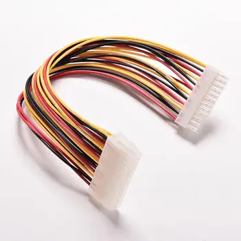 Farebné 30 CM ATX 24 Pin Male na 24Pin Žena Napájanie Predlžovací Kábel Vnútorné PC PSU TW Moc Viesť Konektor Drôt