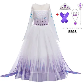 Princezná Šaty Pre Dievčatá Oblečenie Deti Longsleeve Party Šaty Halloween, Karneval, Kostým, Detský Vianočný Vestidos 2-6-7-10 Rokov