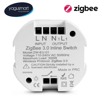 Yagusmart ZigBee 3.0 Smart Light Switch DIY Istič Modul Tuya APLIKÁCIU Diaľkové Ovládanie Kompatibilné s Alexa Echo Google Domov 1 Spôsob