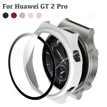 Matný Prípade Huawei Sledovať GT 2 Pro Nárazníka puzdro S Tvrdeného Skla Smartwatch 9H Screen Protector Pre Huawei GT2 pro