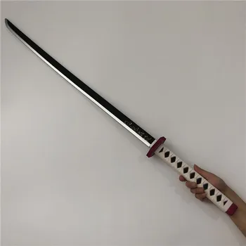 Anime Demon Slayer Sword Zbraň Tomioka Giyuu Black Sowrd Cosplay 1:1 Ninja Nôž PU Prop Kimetsu č Yaiba Meč 104 cm