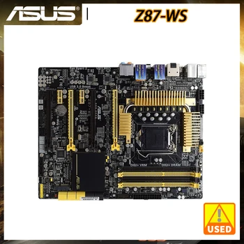ASUS Z87-WS Doske 1150 Doske 32GB DDR3 RAM Podpora Auta Xeon E3-1241 v3 Core i3 i5 i7 Procesory Intel Z87 HDMI PCI-E 3.0